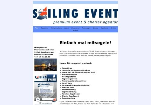 Sailing Event - einfach mitsegeln! | Sailing Event 