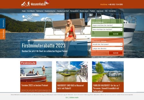Urlaub in Masuren in Polen! Führerscheinfrei Hausboot, Radreisen in Masuren, Paddeln und Wandern! :: masurenrad.de