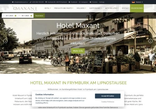 Wellnessurlaub Tschechien in Frymburk im Hotel am Lipnostausee
