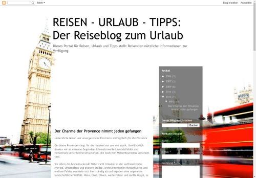 Der Blog zu REISEN