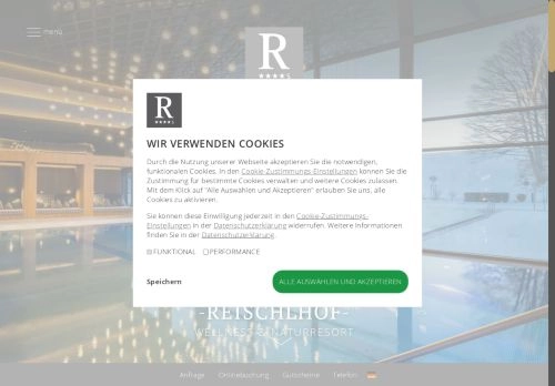 Exklusives 4**** SUPERIOR Wellnesshotel REISCHLHOF, Bayerischer Wald. Luxus Wellnessurlaub nahe Passau Bayern.