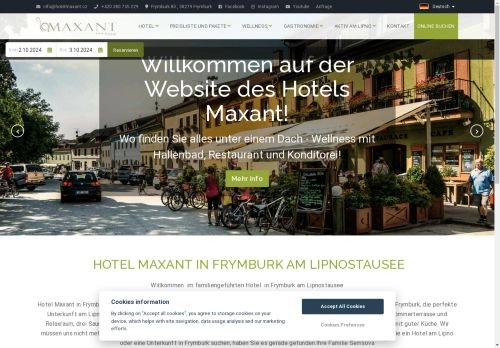 Wellnessurlaub Tschechien in Frymburk im Hotel am Lipnostausee